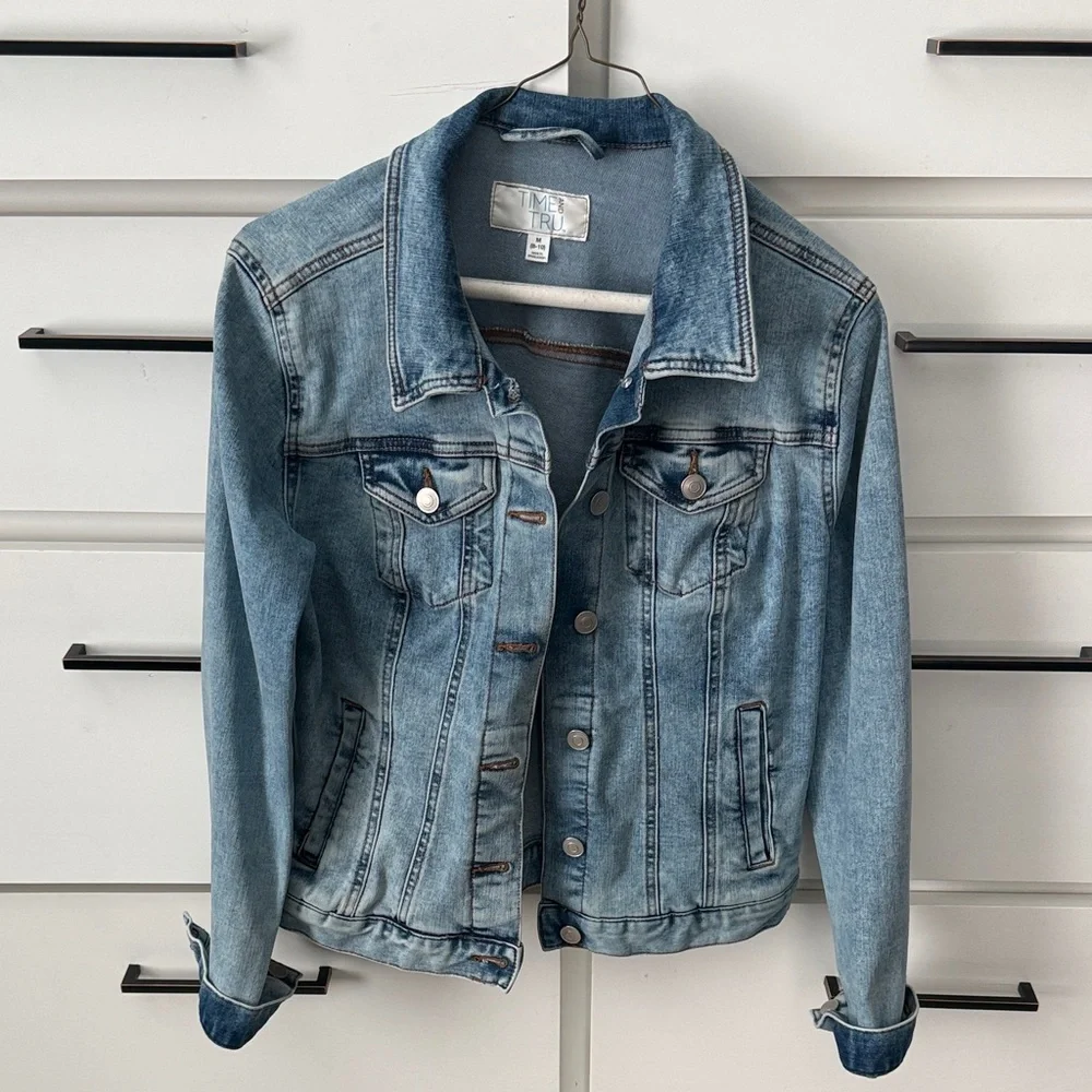 Light Blue Jean Jacket for Women - Picture 1 of 3